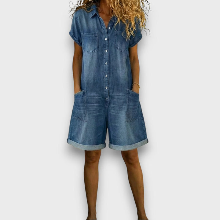 Jasmine | Vintage Short Overalls