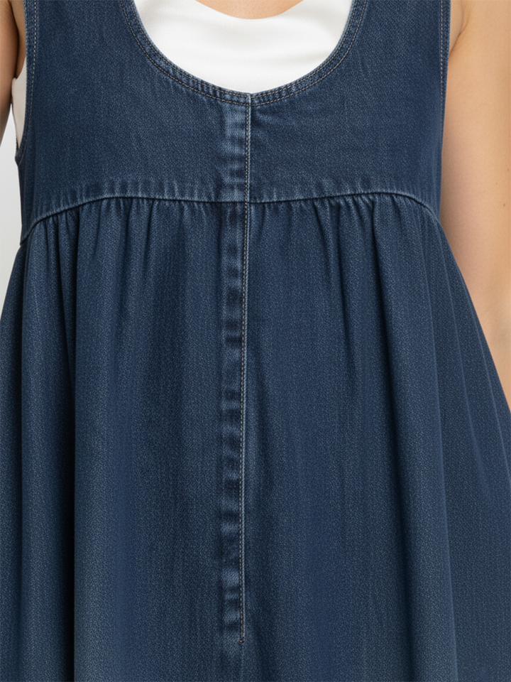 Kendra | Denim Maxi Dress
