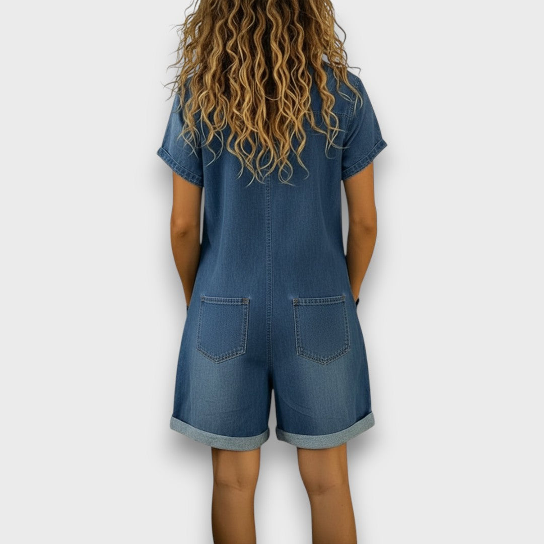 Jasmine | Vintage Short Overalls