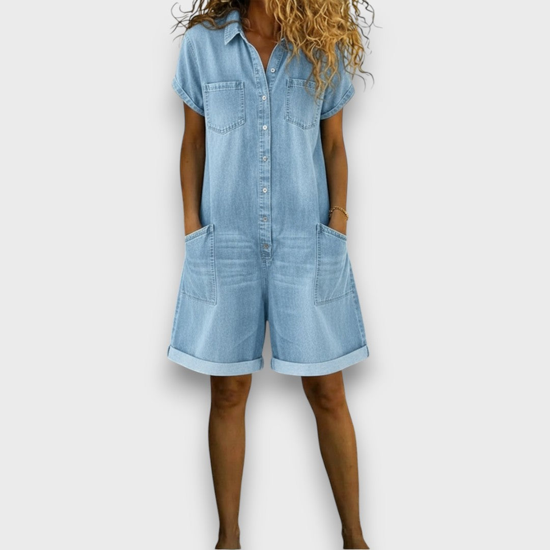 Jasmine | Vintage Short Overalls