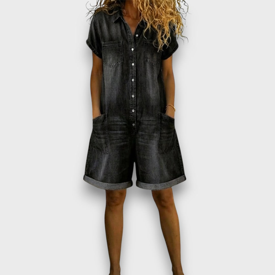 Jasmine | Vintage Short Overalls