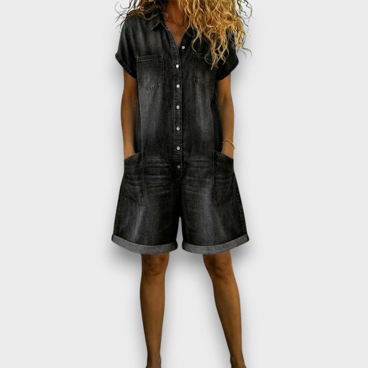 Jasmine | Vintage Short Overalls